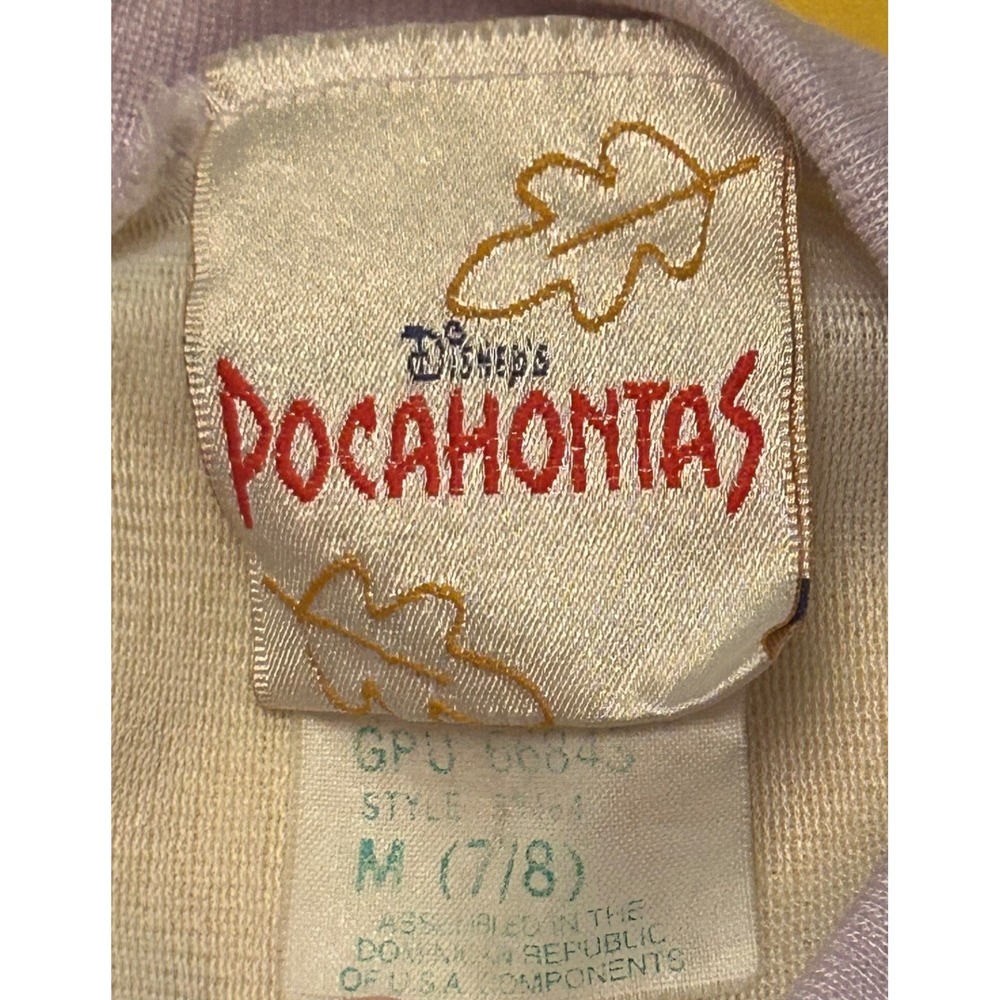 VTG 90s Pocahontas Girls Nightgown Size M 7-8 - Picture 2 of 6
